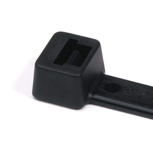 Hellermann Tyton T120R0C2 Heavy Duty Cable Tie, 15.2" Long, 120lb Tensile Strength, PA66, Black (Pack of 100)