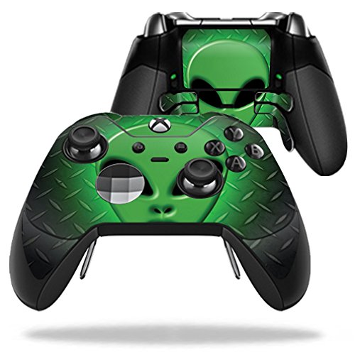 MightySkins Skin Compatible with Microsoft Xbox One Elite Controller - Alien Invasion | Protective, Durable, and Unique Vinyl wrap Cover | Easy