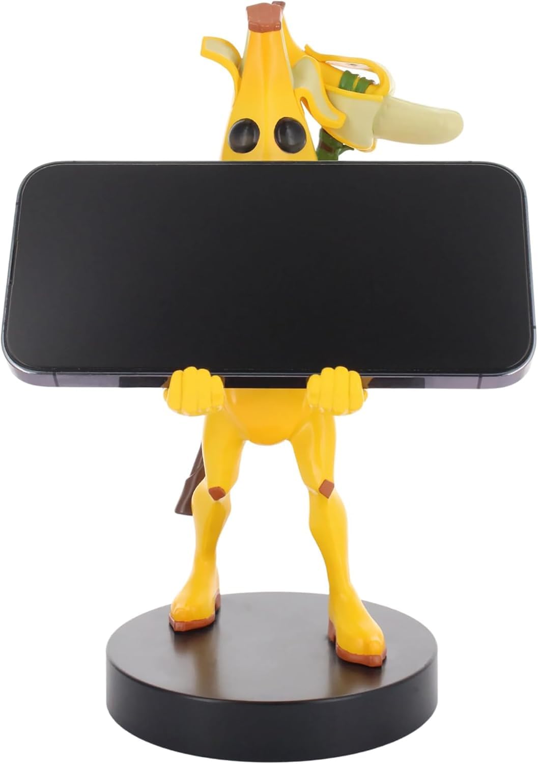 Exquisite Gaming Fortnite Peely Cable Guy Controller Holder Figure, 8.5 in Yellow Banana Phone Stand