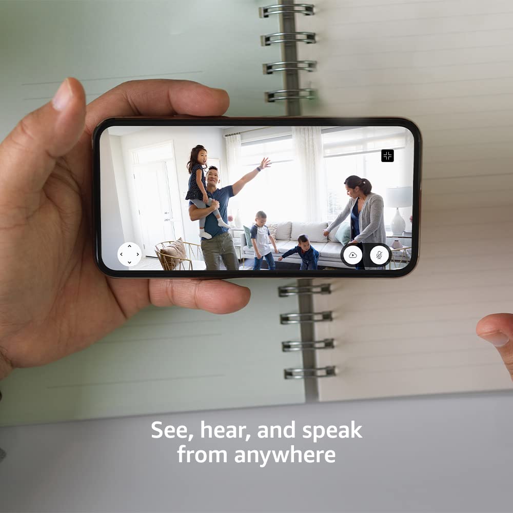 Blink Mini Pan-Tilt Camera (newest model), Rotating indoor plug-in smart security camera, two-way audio, HD video, motion detection, Works with Alexa