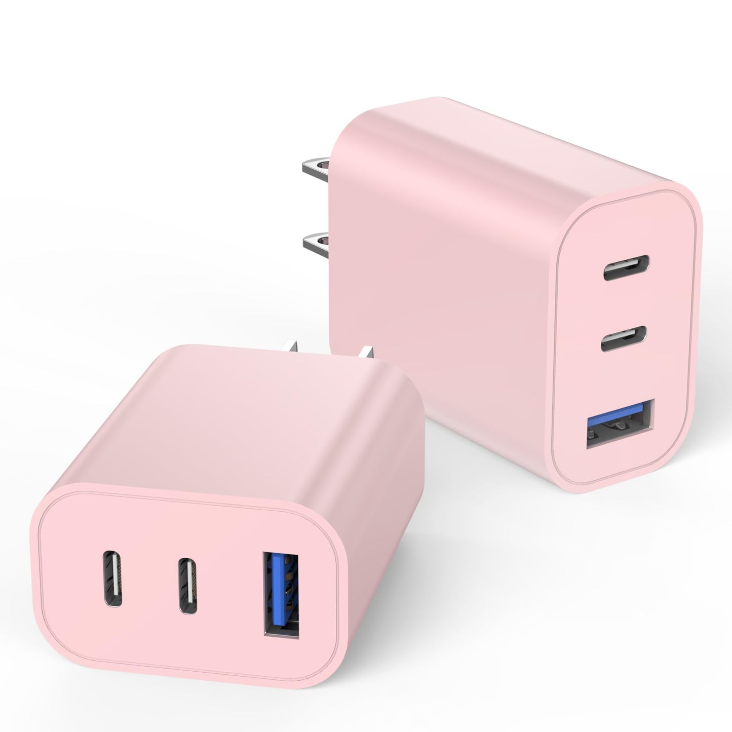 USB C Charger Block for Apple iPhone 17 Fast Charging, 2-Pack 35W USB Block