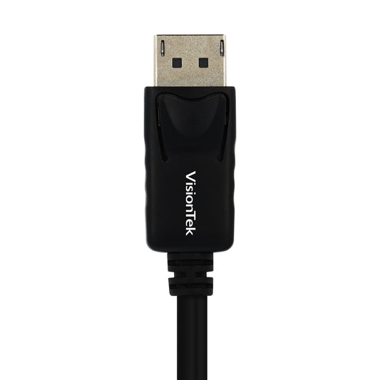 VisionTek DisplayPort 1.4 Cable DP Cable 6.6ft (2m), 8K Ultra HD Ready, (8K@60Hz, 4K@120Hz) High Bandwidth 32.4GBps, Display Port to Display Port