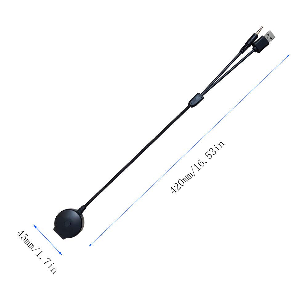 Bojer Bluetooth Adapter Compatible with Mini Cooper BMW Car Apple Android Phone Music AUX 3.5 Wireless Cable Capable Devices