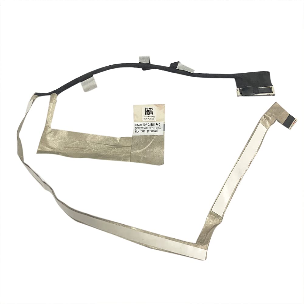 Zahara LVDS LCD LED Flex Video Display Screen EDP Cable Replacement for DELL Latitude 7480 E7480 7490 E7490 0D81MX DC02C00DW00 30PIN