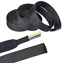 Sonoreboom 2 in 1 Heat Shrink Braided Sleeving Fabric Tubing-Ideal fit Irregular Shape Hose/Cable/Wire (1/2"(12mm), 40FT)