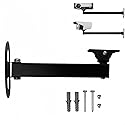 GledeYeTec 20cm Long Wall Corner Mount Bracket Arm, 7.87" Long Arm Bracket 180 Degree Rotatable Projector Wall Mount Stand Bracket for Security CCTV