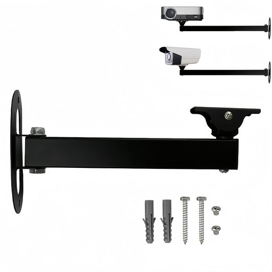 GledeYeTec 20cm Long Wall Corner Mount Bracket Arm, 7.87" Long Arm Bracket 180 Degree Rotatable Projector Wall Mount Stand Bracket for Security CCTV