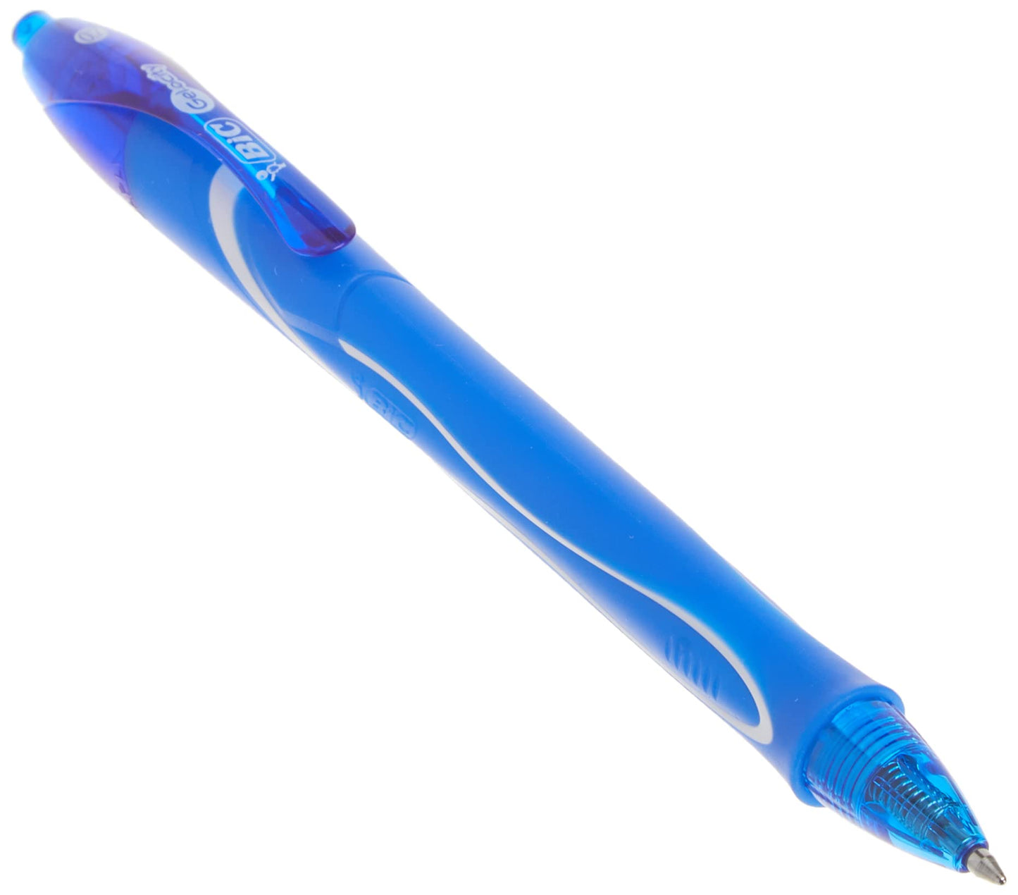 BIC Gelocity Quick Dry Blue Gel Pens, Medium Point (0.7 mm), School Supplies for Students and Teachers, with Full Grip, 12-Count Pack in Blue