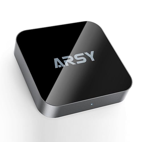 ARSY Ne-2 Airplay 2 Receiver, Streaming Music Receiver, WiFi Wireless Audio Streamer Stream Hi-Res Audio from Spotify, Tidal, Roon and More, Power