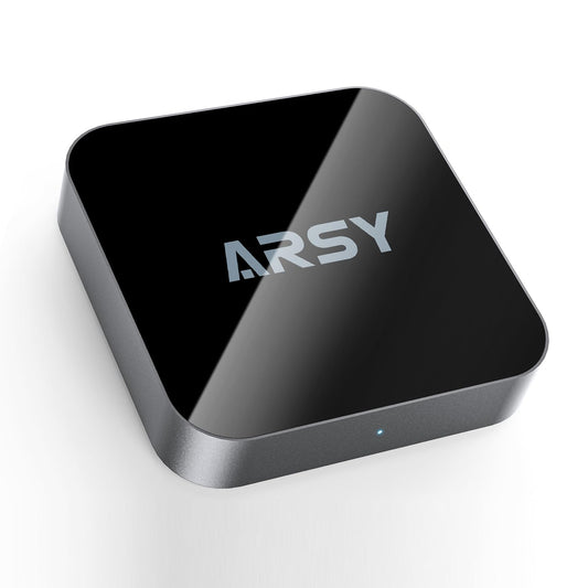 ARSY Ne-2 Airplay 2 Receiver, Streaming Music Receiver, WiFi Wireless Audio Streamer Stream Hi-Res Audio from Spotify, Tidal, Roon and More, Power