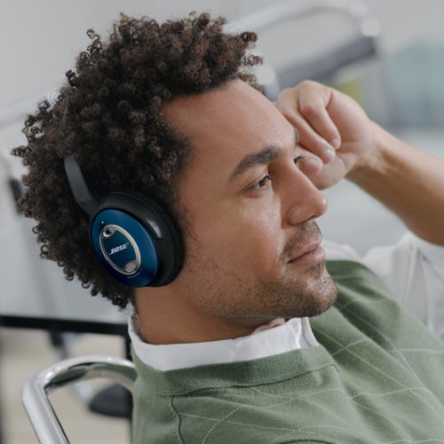 Bose® QuietComfort® 15 Acoustic Noise Cancelling® Headphones -Limited Edition Blue (Renewed)