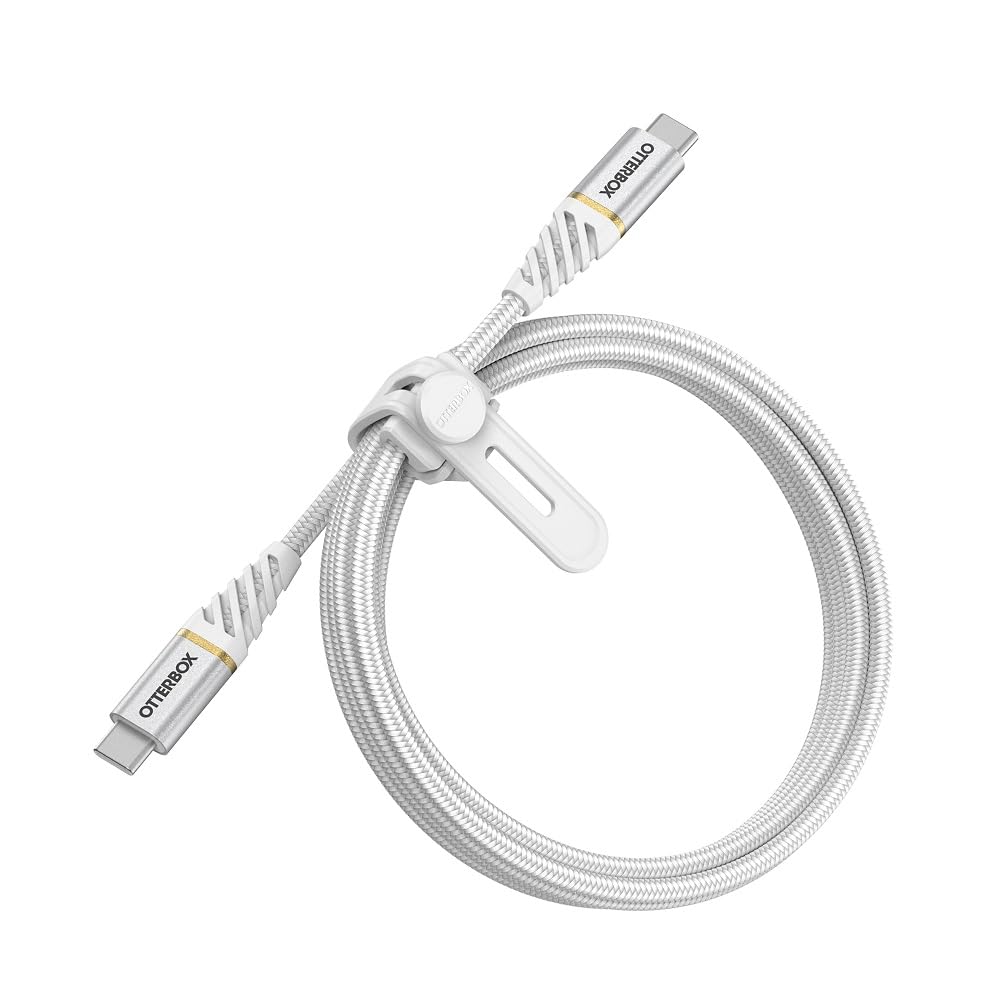 OtterBox Premium Braided Nylon USB-C to USB-C Cable, 1M - Cloud Sky