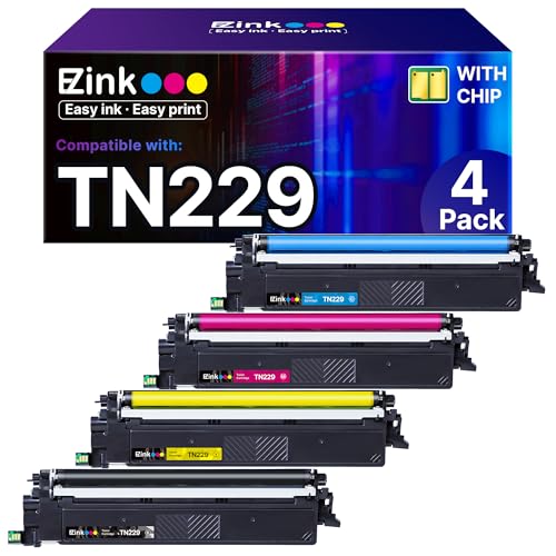 E-Z Ink Compatible for Brother TN229 Toner Cartridges 4 Pack TN-229 TN 229