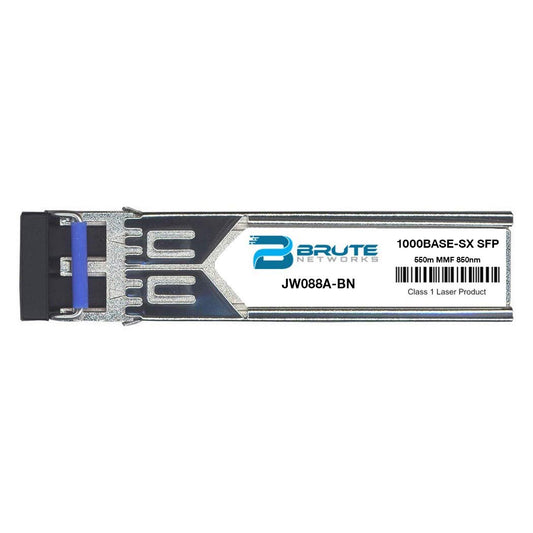 Brute Networks JW088A-BN - 1000BASE-SX 550m 850nm SFP(Compatible with OEM PN# JW088A)