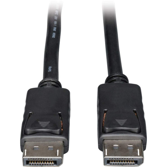 Tripp Lite 4K DisplayPort Cable with Latches, Male-to-Male, DP to DP, 4K @ 30Hz and 2K @ 60Hz, 25 Feet / 7.62 Meters, Lifetime Warranty (P580-025)