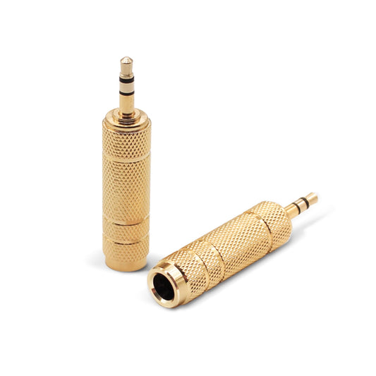 Nadadora 3.5mm Male to 6.35mm Female Stereo Headphone Adapter, 1/8 to 1/4 Audio Jack Converter for Headphones, Guitar Amp, Speaker, Mixer, 2 Pack