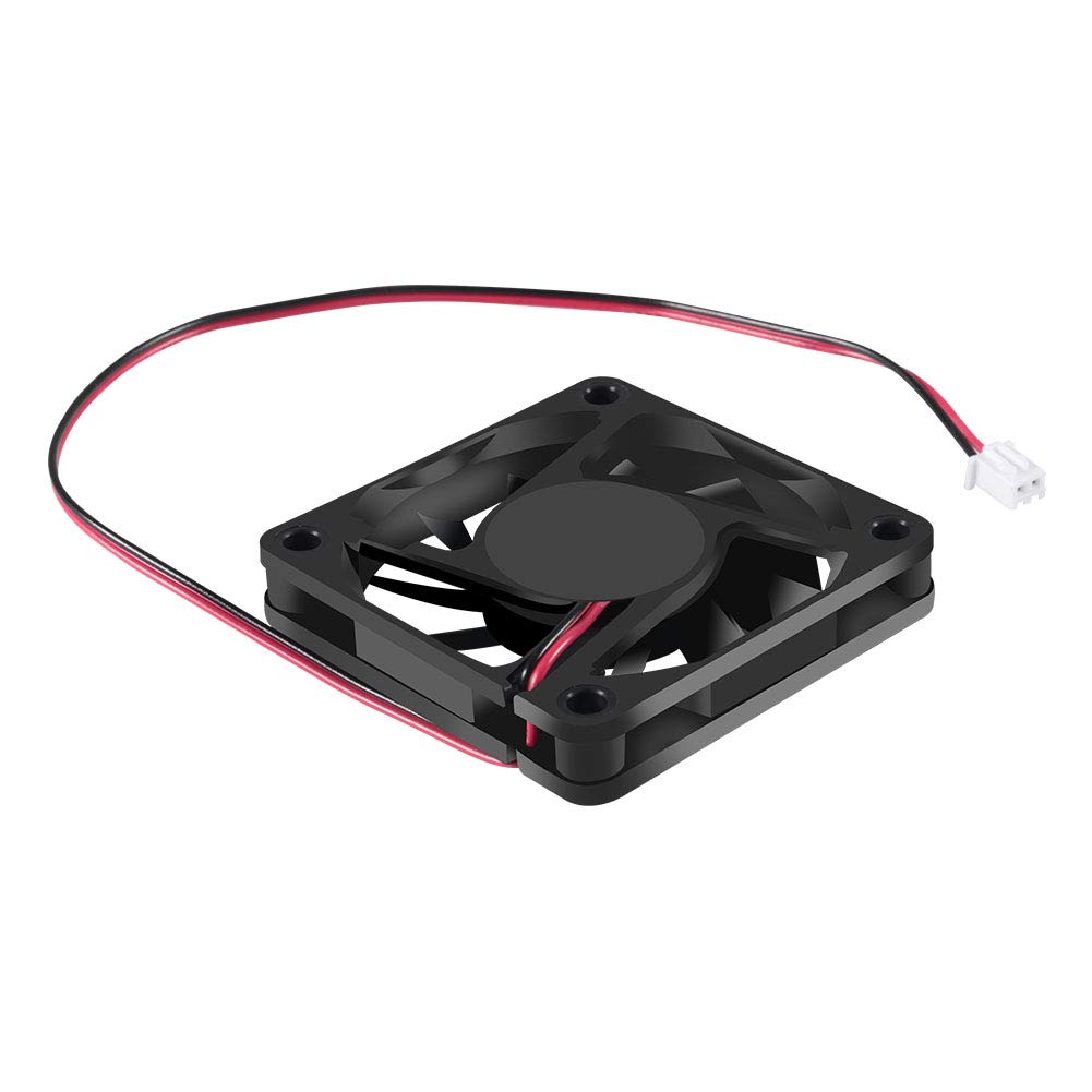 Dorhea Fan 60x60x10 mm DC 12V 6010 Brushless Cooling Fan, Replacement Ball Bearing 60mm Fan for Cooling DIY PC Computer Case Fan - 2 Pin Case Fan