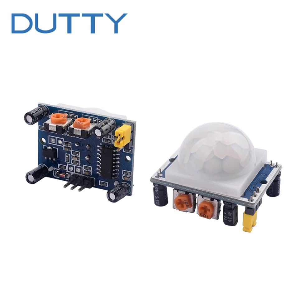 DUTTY Sensing Module, HC-SR501 Human Infrared Sensing Module, Pyroelectric Infrared Sensor(3PCS)