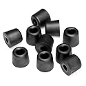 Decibullz Custom Molded Memory Foam Earbud Tips - 5 Pack Medium | Comfortable Ear Bud Replacement Tips for Earphones & Earplugs