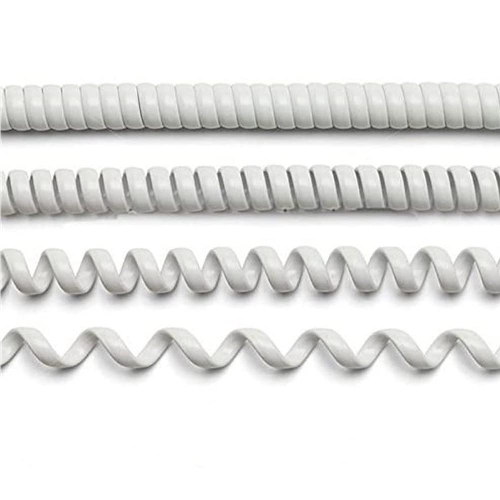 Trisonic 25 FT White Telephone Handset Cord, Standard