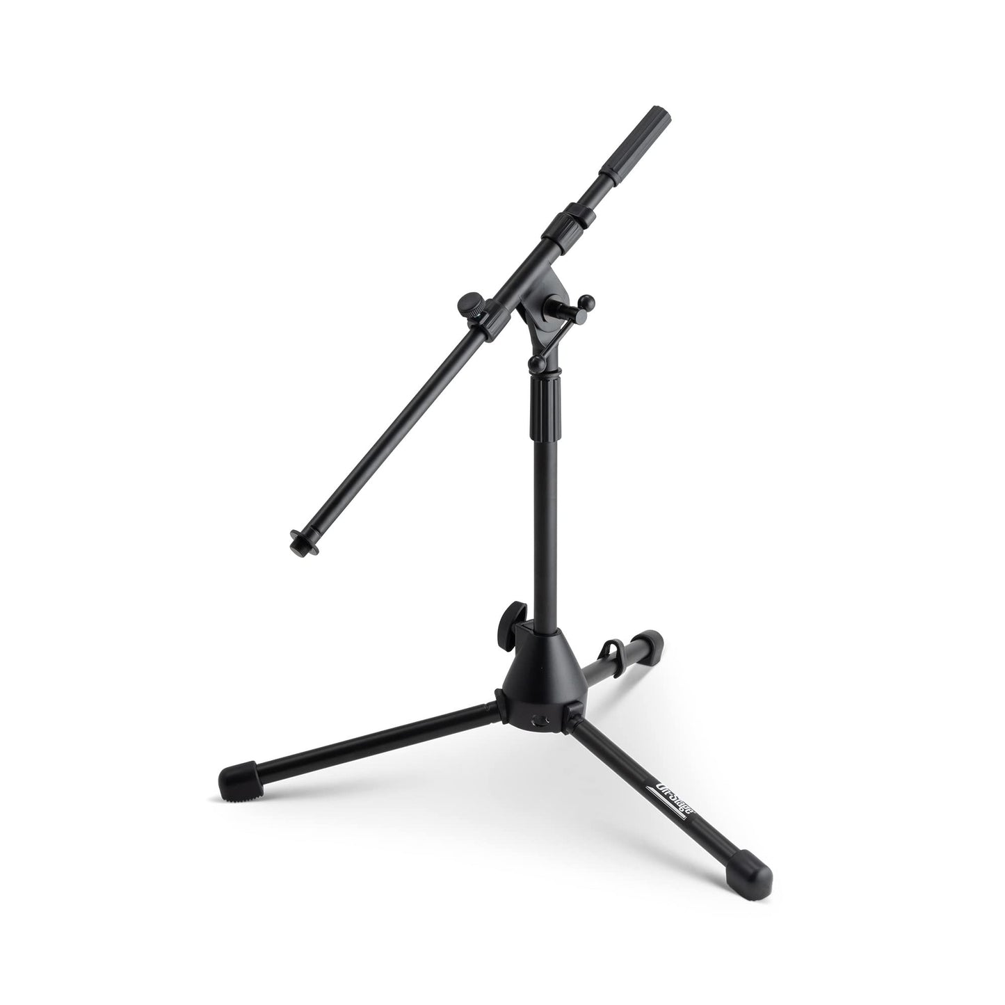 On-Stage MS7411B Drum/Amp Tripod Mic Stand with Boom (Short Microphone Setup, Miking for Drums and Amps, Adjustable Height and Boom, 5/8?-27
