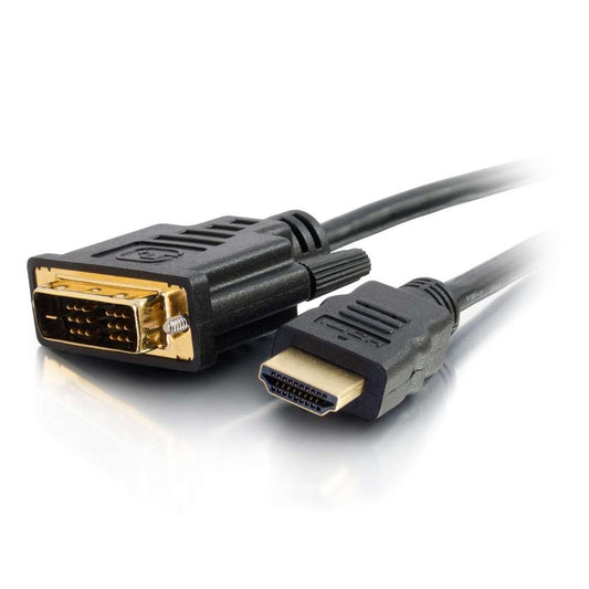 C2G 82029 1M HDMI to DVI-D High Speed Digital Video Cable, Monitor Adapter Cable, Full 1080p HD Suitable for PS4, Raspberry Pi, Roku, Xbox One, Blue