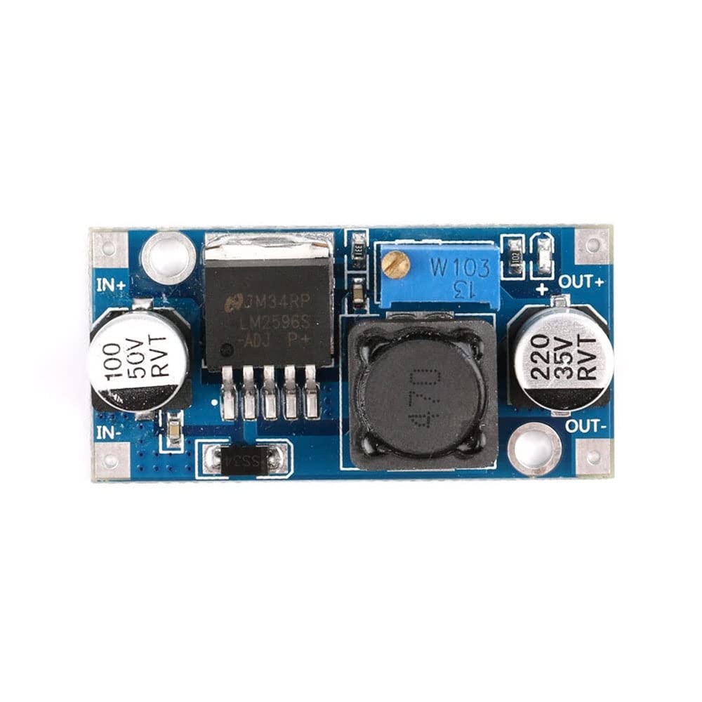 Rakstore 4pcs LM2596 DC-DC Buck Converter Step Down Power Supply Module 3V/5V/12V/24V Adjustable Voltage Regulator 3A