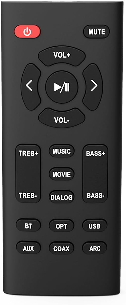 Amtone OEM Repalcement Remote Control for BESTISAN MEGACRA BYL Soundbar SG03 SE07 SE07D SE05D SE04 SE04P SE05 SE05P Only