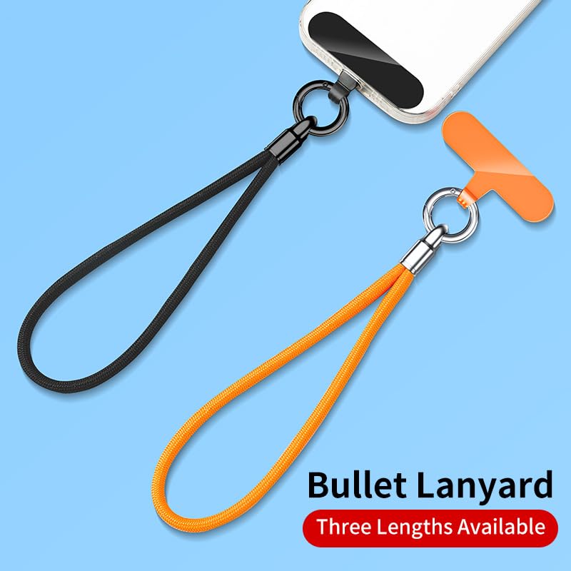 ZvveIIa Phone Wrist Strap 2 Pack, Braided Anti-Drop Cell Phone Lanyard with Connector Tab, Universal Detachable Phone Strap, Security Anti-Theft