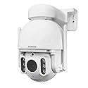 funxwe 5MP 5X Optical Zoom PTZ Security IP Camera, WiFi 2.4GHz 5GHz Motion Auto Tracking Pan Tilt Dome Camera, Motion Detection Siren Alarm Color