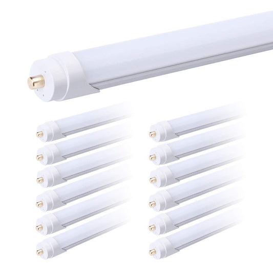 FALANFA Single Pin T8 96" 8ft LED Tube 45W, 8' LED Fluorescent Tube Replacement,AC 85V 277V Input, 5000K Super Bright White,4500LM Frosted Lens Cover