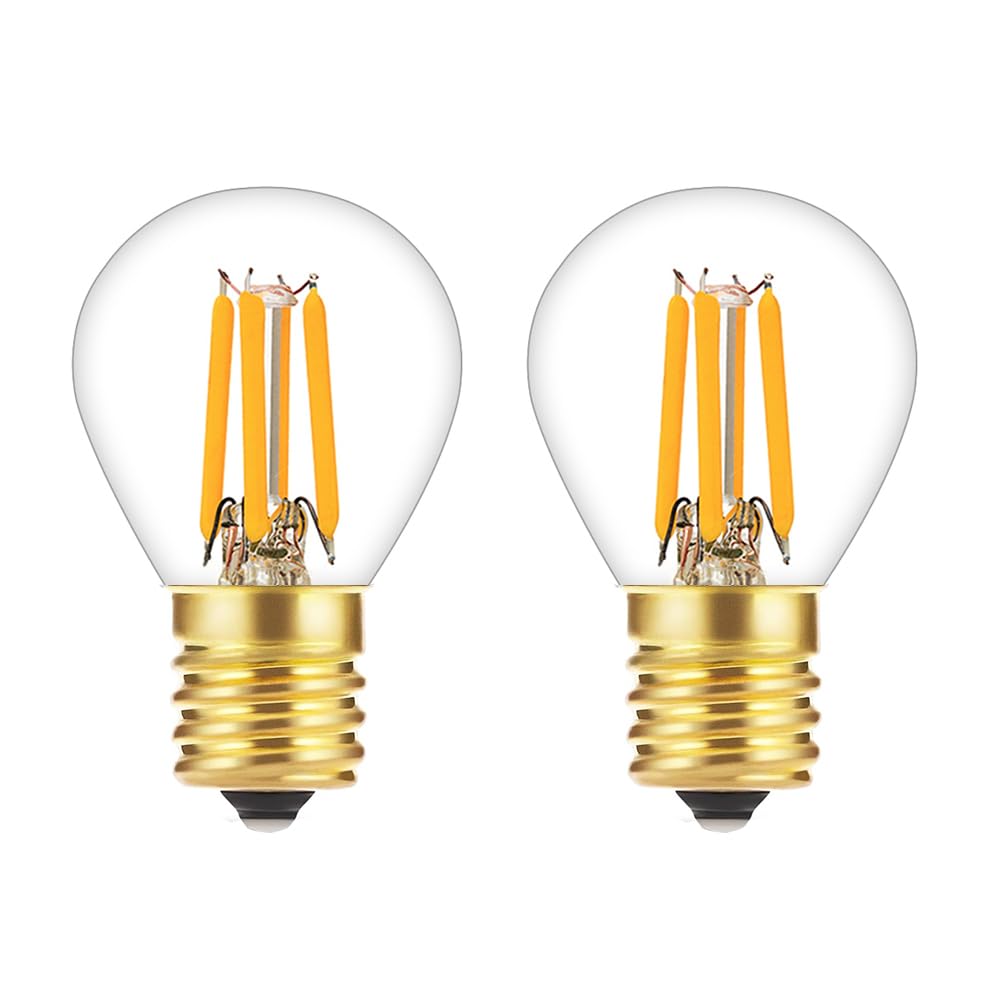 Tsunetani-S11 LED Bulb Filament 4W Equivalent to 40 Watt Incandescent Appliance Bulb- E17 Intermediate Base Mini Globe Light Bulbs 2700K Warm White