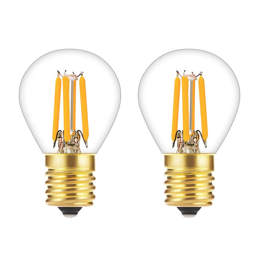 Tsunetani-S11 LED Bulb Filament 4W Equivalent to 40 Watt Incandescent Appliance Bulb- E17 Intermediate Base Mini Globe Light Bulbs 2700K Warm White