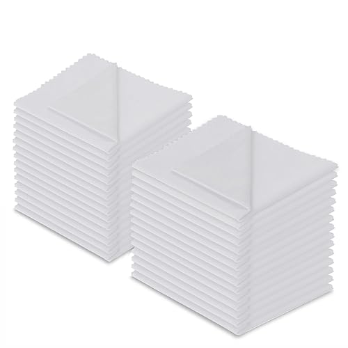 Microfiber Cleaning Cloth, 30 Pack - 200+ GSM Heavyweight Lint-Free Streak & Scratch-Free Cloths for Eyeglasses, Glasses, Screens, Camera Lens - 7x6