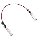 [Red Colored] 0.5m 10G SFP+ DAC Twinax Cable, 10Gbase-CU SFP+ Copper Cable, Compatible for Cisco SFP-H10GB-CU0.5M, Ubiquiti, Mellanox, Mikrotik