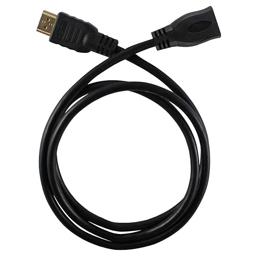 Harper Grove HDMI V 1.4 Extension Cable, 3FT HDMI Male to HDMI Female Gold Plated Extender Cable, Black, for 1080P 3D 4K DVD HDTV LCD LED Plasma PS3