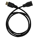 Harper Grove HDMI V 1.4 Extension Cable, 3FT HDMI Male to HDMI Female Gold Plated Extender Cable, Black, for 1080P 3D 4K DVD HDTV LCD LED Plasma PS3