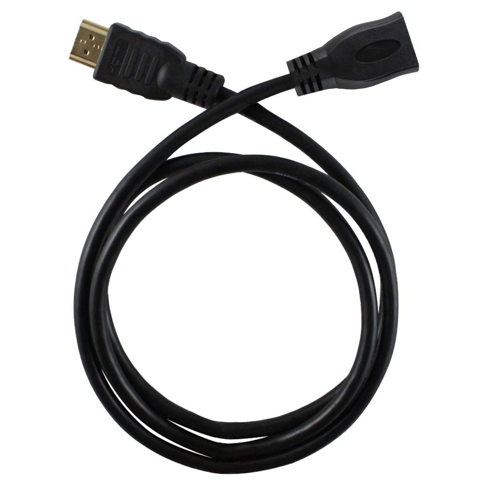 Harper Grove HDMI V 1.4 Extension Cable, 3FT HDMI Male to HDMI Female Gold Plated Extender Cable, Black, for 1080P 3D 4K DVD HDTV LCD LED Plasma PS3