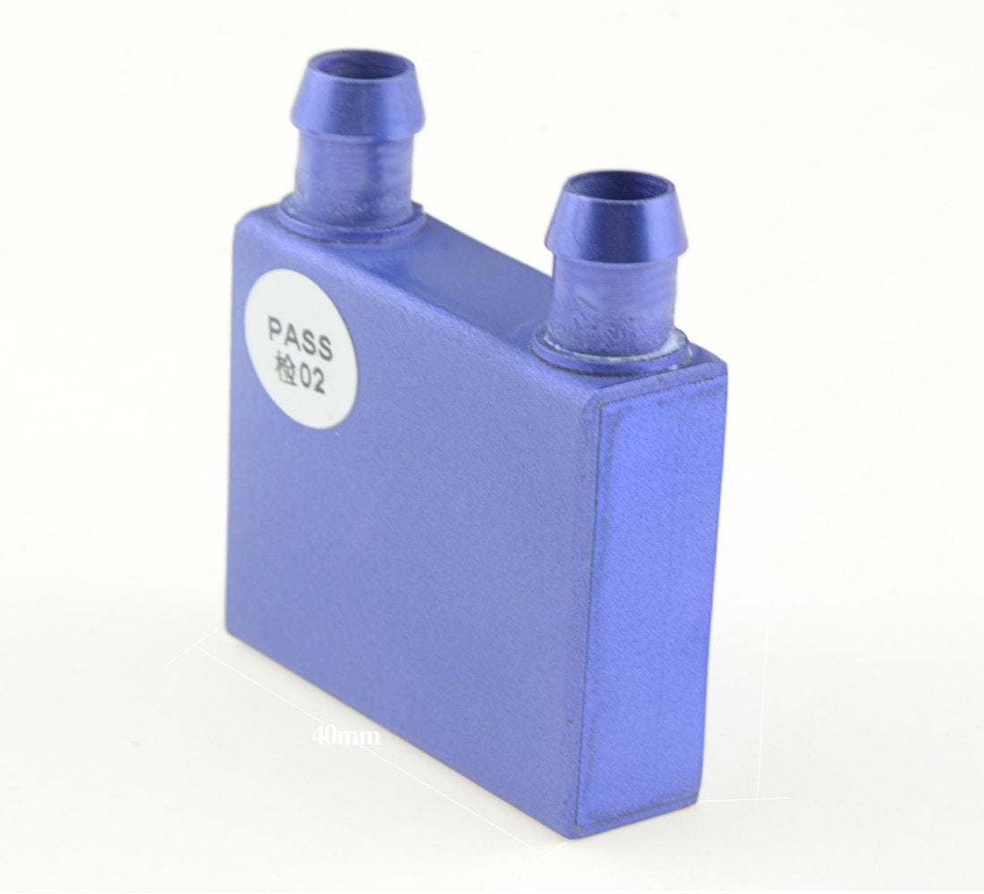 BXQINLENX 2PCS Aluminum Water Cooling Block for Computer PC CPU Graphics Radiator Heatsink (42X42MM)