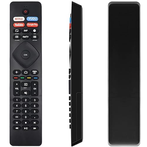 Amiroko NH800UP RF402A-V14 Remote Control Replacement for Philips LED Smart TV 43PFL5604/F7, 50PFL5704/F7, 55PFL5604/F7, 55PFL5704/F7, 65PFL5604/F7