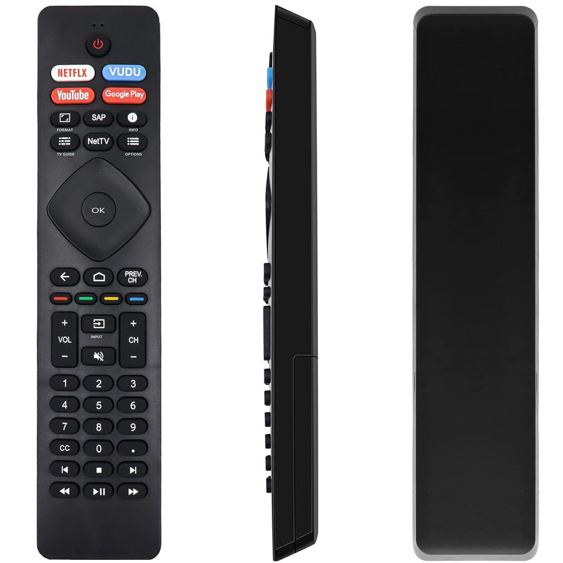 Amiroko NH800UP RF402A-V14 Remote Control Replacement for Philips LED Smart TV 43PFL5604/F7, 50PFL5704/F7, 55PFL5604/F7, 55PFL5704/F7, 65PFL5604/F7