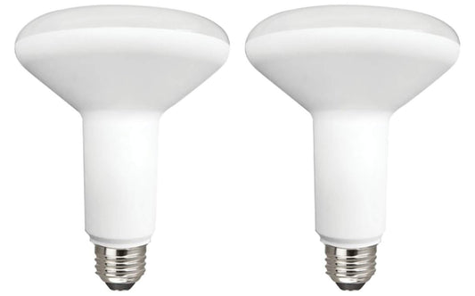 TCP L8BR30D1530K2 LED 65 Watt Equivalent Dimmable Light Bulbs, BR30 Shape, Floodlights, 2 Pack, Bright White (3000K), 2 Count