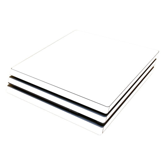 MightySkins Skin Compatible with Sony PS4 Pro Console - Solid White | Protective, Durable, and Unique Vinyl Decal wrap Cover | Easy to Apply, Remove