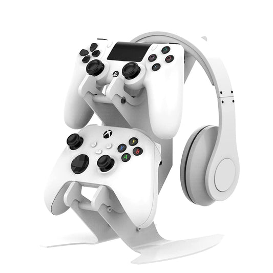 NBCP Controller Holder, Game Controller Headset Stand for Xbox Series X S/Xbox one / PS5 / PS4 / NS/PC/Headset, Aluminum Metal Headset Mount Universal