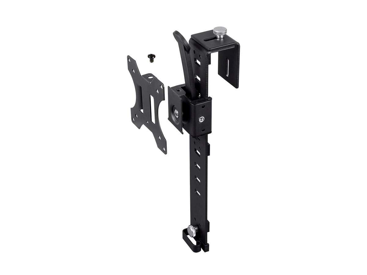 Monoprice Cubicle Flat Panel Monitor Mount - 10 Easy Height Adjustments, Up to 17.6lbs, Black - Workstream Collection