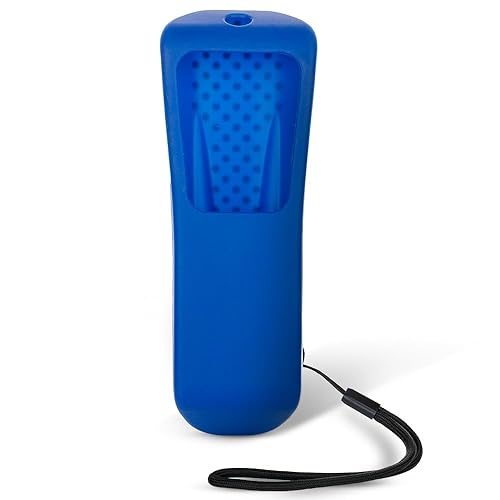 Flipper Compactible Dark Blue Silicone Protective Sleeve Cover for Big Button Senior Remote Control - Secures Sliding Door and Prevents Accidental