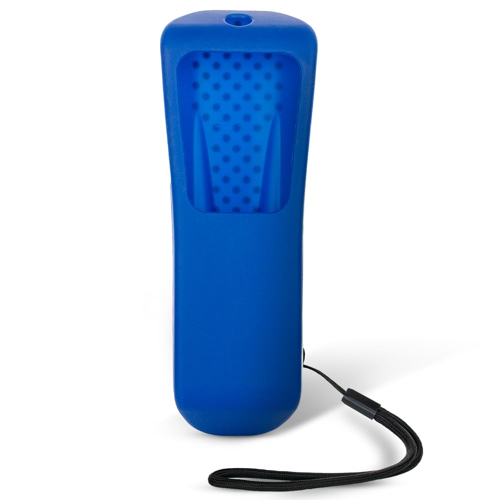 Flipper Compactible Dark Blue Silicone Protective Sleeve Cover for Big Button Senior Remote Control - Secures Sliding Door and Prevents Accidental