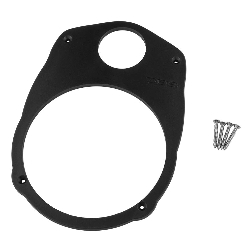 DS18 MP69 6x9 Speaker Adapter Plate | Converts Factory 6x9 Opening to 6.5 Inch Speaker + 1.38 Inch Tweeter | High Density ABS | No Cutting Required |