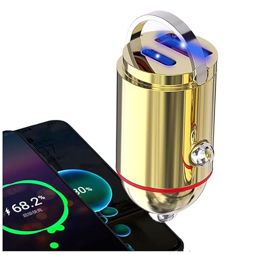 LJkoke USB Car Charger Adapter Fast Charging PD45W+QC3.0 Dual Port Cigarette Lighter Charger for iPhone 17/16/15/14/13/12/11/Pro Max, iPad, Samsung