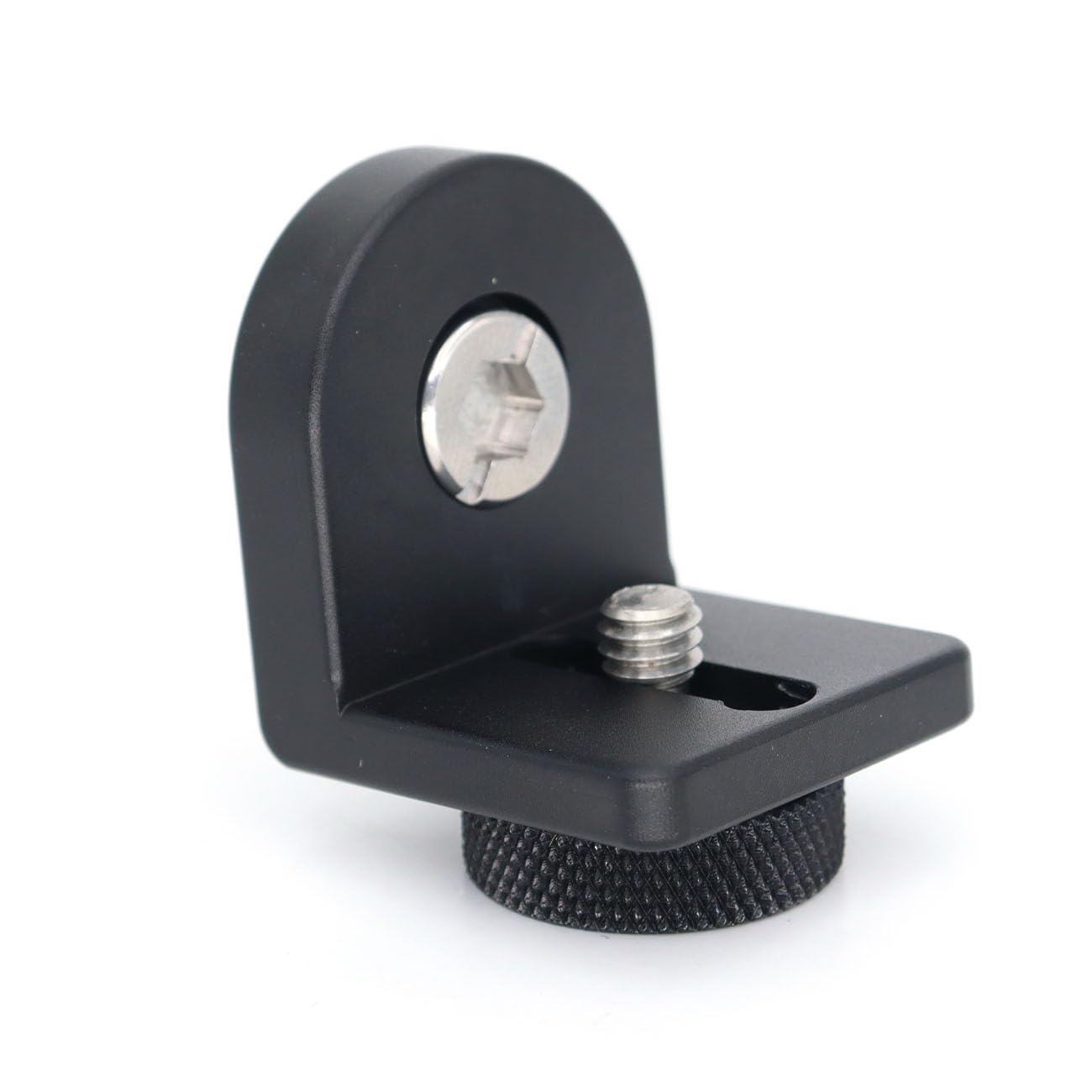 SZJELEN 1/4 " to 3/8" ARRI Threads Mount Right Angle Extended Video Monitor Mounting Bracket for Wireless Mic Receiver,Cheese Plate,Camera Cage